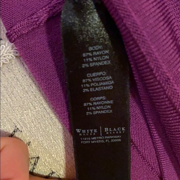 WHBM fuchsia purple capsleeve sleeveless top XS​ - Picture 6 of 6